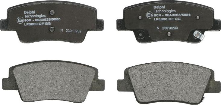 Delphi LP3880 - Гальмівні колодки, дискові гальма autozip.com.ua
