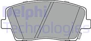 Delphi LP3390 - Гальмівні колодки, дискові гальма autozip.com.ua