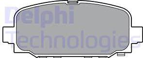 Delphi LP3398 - Гальмівні колодки, дискові гальма autozip.com.ua