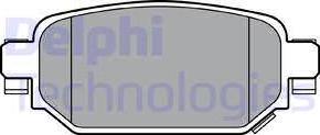 Delphi LP3393 - Гальмівні колодки, дискові гальма autozip.com.ua