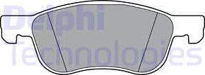 Delphi LP3365 - Гальмівні колодки, дискові гальма autozip.com.ua