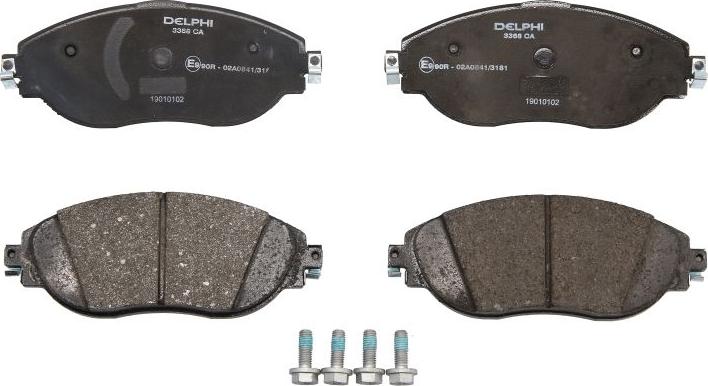 Delphi LP3368 - Гальмівні колодки, дискові гальма autozip.com.ua