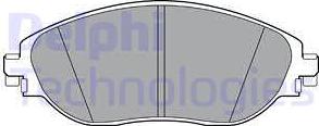 Delphi LP3368 - Гальмівні колодки, дискові гальма autozip.com.ua