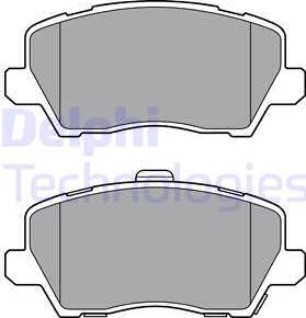 Delphi LP3363 - Гальмівні колодки, дискові гальма autozip.com.ua