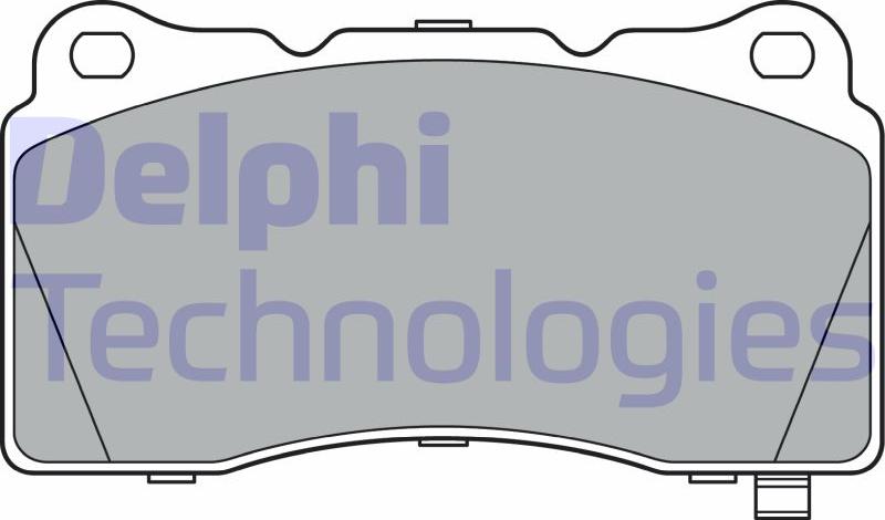 Delphi LP3362 - Гальмівні колодки, дискові гальма autozip.com.ua