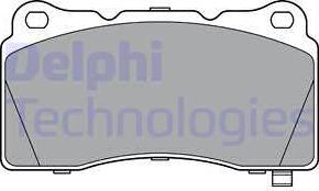 Delphi LP3362 - Гальмівні колодки, дискові гальма autozip.com.ua