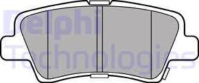 Delphi LP3309 - Гальмівні колодки, дискові гальма autozip.com.ua