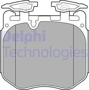 Delphi LP3304 - Гальмівні колодки, дискові гальма autozip.com.ua