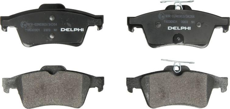 Delphi LP3303 - Гальмівні колодки, дискові гальма autozip.com.ua