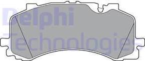 Delphi LP3307 - Гальмівні колодки, дискові гальма autozip.com.ua