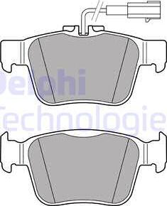 Delphi LP3311 - Гальмівні колодки, дискові гальма autozip.com.ua