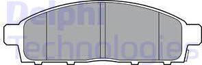 Delphi LP3313 - Гальмівні колодки, дискові гальма autozip.com.ua