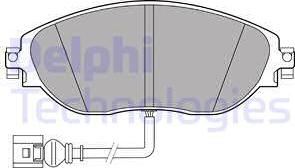 Delphi LP3389-18B1 - Гальмівні колодки, дискові гальма autozip.com.ua