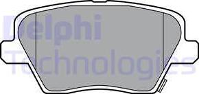 Delphi LP3386 - Гальмівні колодки, дискові гальма autozip.com.ua