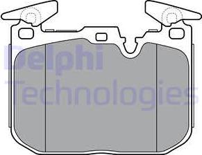 Delphi LP3383 - Гальмівні колодки, дискові гальма autozip.com.ua