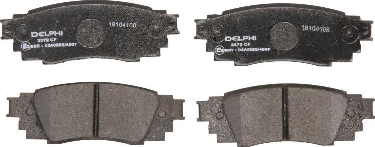 Delphi LP3379 - Гальмівні колодки, дискові гальма autozip.com.ua