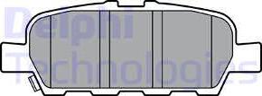 Delphi LP3375 - Гальмівні колодки, дискові гальма autozip.com.ua