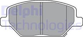 Delphi LP3371 - Гальмівні колодки, дискові гальма autozip.com.ua