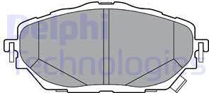 Delphi LP3378 - Гальмівні колодки, дискові гальма autozip.com.ua