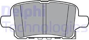 Delphi LP3372 - Гальмівні колодки, дискові гальма autozip.com.ua