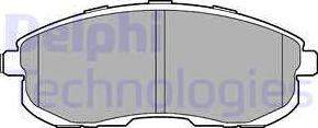 Delphi LP3245 - Гальмівні колодки, дискові гальма autozip.com.ua