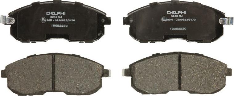 Delphi LP3245 - Гальмівні колодки, дискові гальма autozip.com.ua