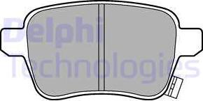 Delphi LP3246 - Гальмівні колодки, дискові гальма autozip.com.ua
