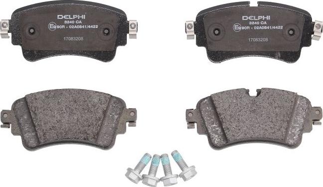 Delphi LP3240 - Гальмівні колодки, дискові гальма autozip.com.ua