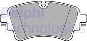 Delphi LP3240 - Гальмівні колодки, дискові гальма autozip.com.ua