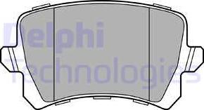 Delphi LP3247 - Гальмівні колодки, дискові гальма autozip.com.ua