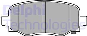 Delphi LP3253 - Гальмівні колодки, дискові гальма autozip.com.ua