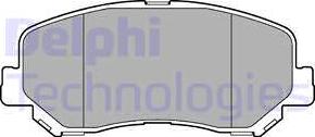 Delphi LP3269 - Гальмівні колодки, дискові гальма autozip.com.ua
