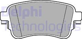 Delphi LP3261 - Гальмівні колодки, дискові гальма autozip.com.ua