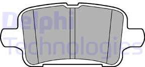 Delphi LP3218 - Гальмівні колодки, дискові гальма autozip.com.ua