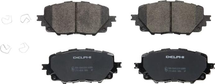 Delphi LP3284 - Гальмівні колодки, дискові гальма autozip.com.ua