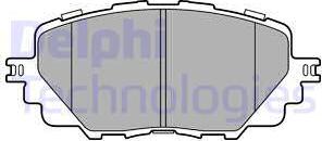 Delphi LP3284 - Гальмівні колодки, дискові гальма autozip.com.ua