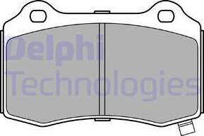 Delphi LP3281 - Гальмівні колодки, дискові гальма autozip.com.ua