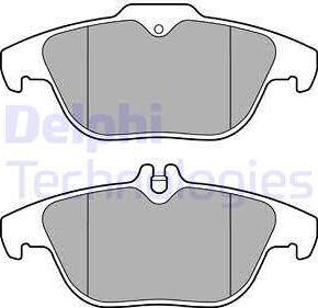 Delphi LP3288 - Гальмівні колодки, дискові гальма autozip.com.ua