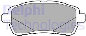 Delphi LP3279-C - Гальмівні колодки, дискові гальма autozip.com.ua