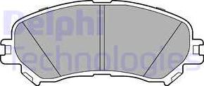Delphi LP3275 - Гальмівні колодки, дискові гальма autozip.com.ua
