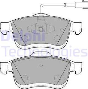 Delphi LP3270 - Гальмівні колодки, дискові гальма autozip.com.ua