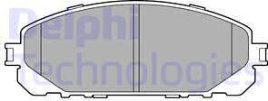 Delphi LP3271 - Гальмівні колодки, дискові гальма autozip.com.ua