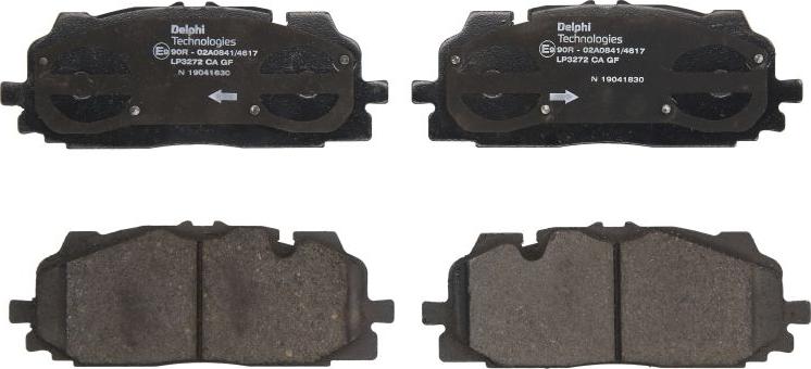 Delphi LP3272 - Гальмівні колодки, дискові гальма autozip.com.ua