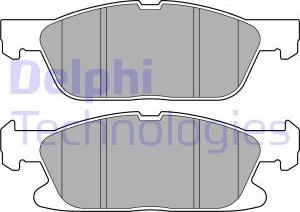 Delphi LP3704 - Гальмівні колодки, дискові гальма autozip.com.ua