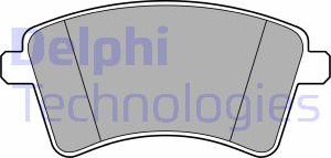 Delphi LP3715 - Гальмівні колодки, дискові гальма autozip.com.ua