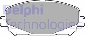Delphi LP3734 - Гальмівні колодки, дискові гальма autozip.com.ua