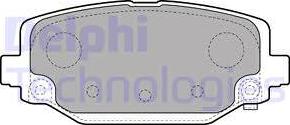 Delphi LP2499 - Гальмівні колодки, дискові гальма autozip.com.ua