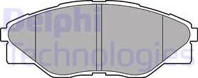 Delphi LP2496 - Гальмівні колодки, дискові гальма autozip.com.ua
