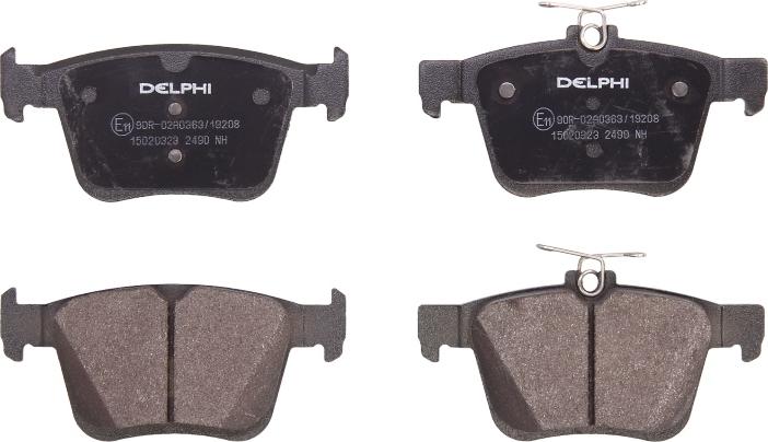 Delphi LP2490 - Гальмівні колодки, дискові гальма autozip.com.ua