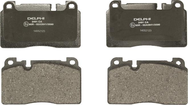 Delphi LP2491 - Гальмівні колодки, дискові гальма autozip.com.ua